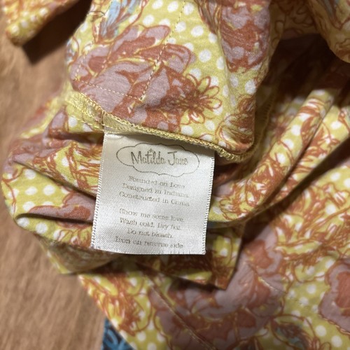 Matilda Jane Shirt Top Size 6 Lovely West Palm You And Me Yellow Floral Peasant - Picture 6 of 6