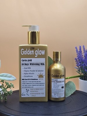 Golden Glow Caviar Gold Brightening Glowing Repair Lotion Spf 55 And Face Cream