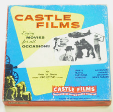 Castle 183 "News Parade 1956" 16mm 400 ft. B W silent movie film..