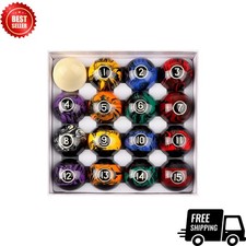 2 1/4 Inch Regulation Billiard Pool Balls Set 16 Balls