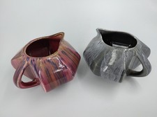 2 pichets céramique Vierzon Elgé Louis Gueule faïence Art Déco