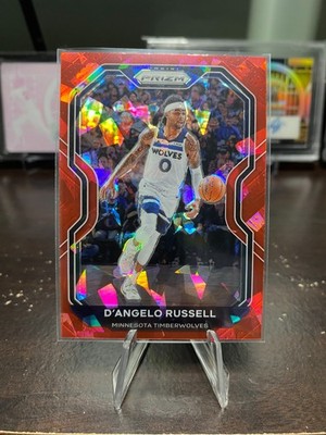 2020-21 Panini Prizm - D'Angelo Russell #95 Red Cracked Ice Prizm