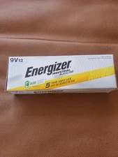 Qty 12 Energizer EN22 9V 500mAh Industrial Alkaline Batteries