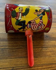 Rare Vintage U.S. METAL TOY MFG Co. Noisemaker - Spanish Dancers With Maracas