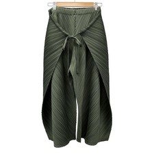 PLEATS PLEASE - Dark Green Women's Pants