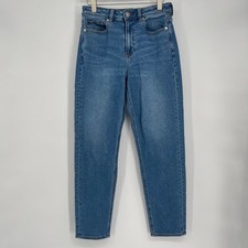 American Eagle High-Waisted Stretch Blue Mom Jeans Size 4