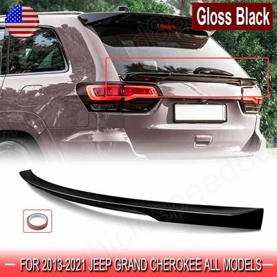 Fits Jeep Grand Cherokee SRT WK2 2013-21 Gloss Black Rear Mid Wing Trunk Spoiler