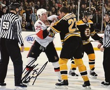 Chris NEIL Signed 8x10 Photo! Ottawa Senators Tough Guy! Fight Photo!! W/COA