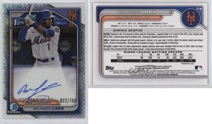 2024 Bowman Chrome Prospect HTA Choice Refractor /150 Wilfredo Lara #CPA-WL Auto