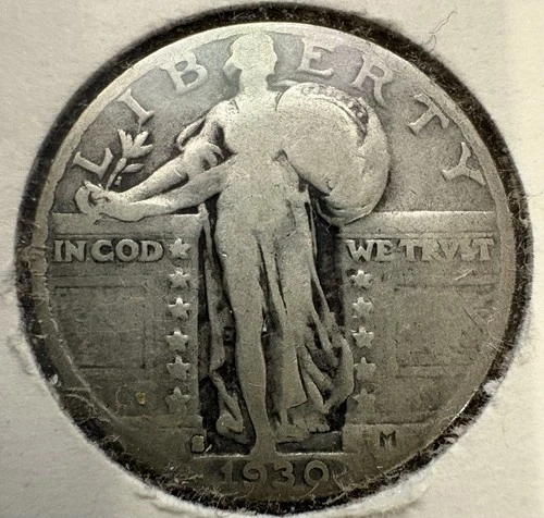 1930-S Standing Liberty Quarter 0.25 cent piece
