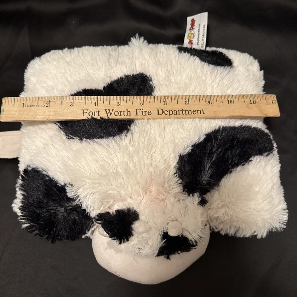 Pillow Pets Peewees Cozy Cow Plush, Nostalgic Christmas Gift, EUC- Fast Shipping - Image 2 of 4