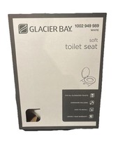 Glacier Bay Soft Toilet Seat In White; Fits All Toilets, Hardware Included