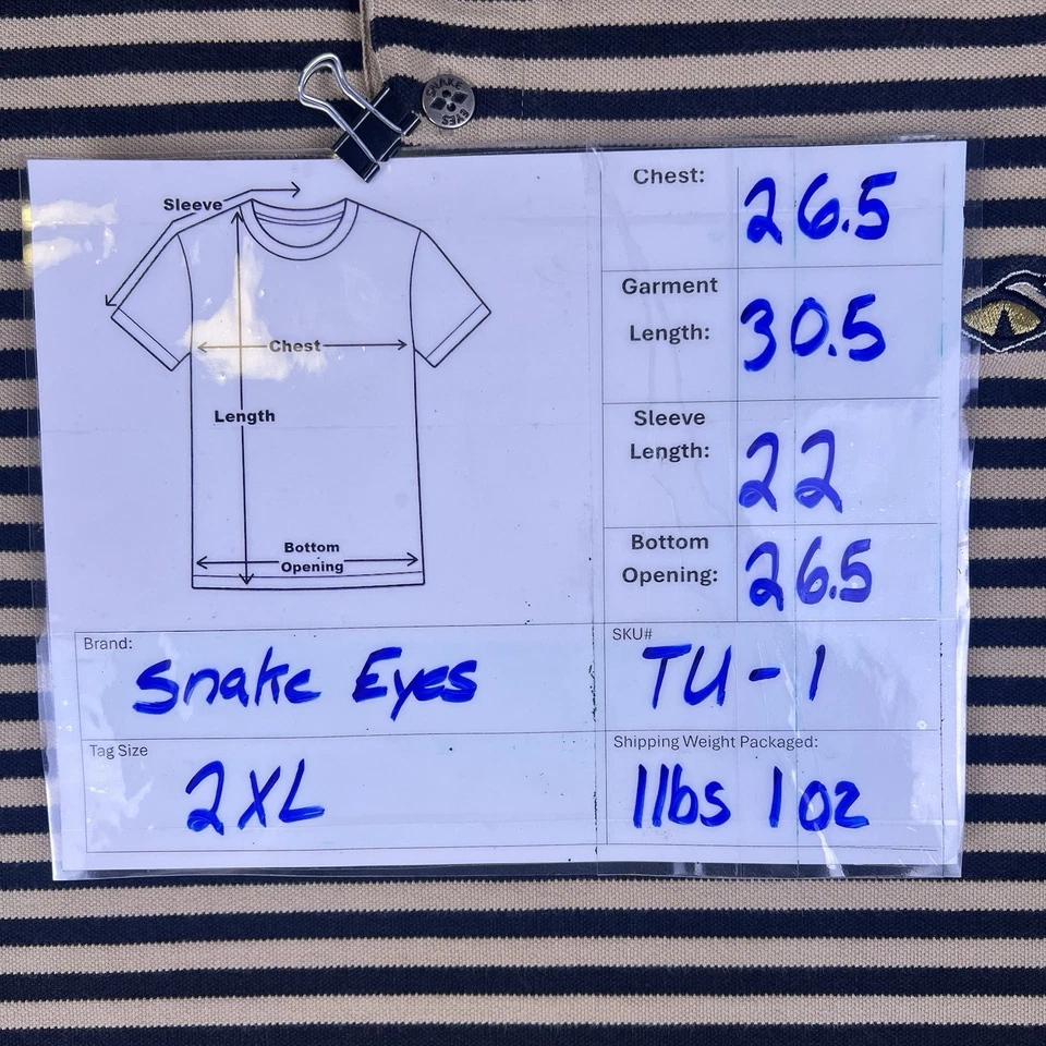 Camisas polo de golf ojos de serpiente para hombre 2XL beige a rayas bordado logotipo 100 % algodón Foto 3 de 4