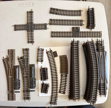 Atlas 18"R Snap Track Sections HO, Straight, Curves and more Lot of 45