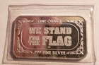 1oz 999 Silver Bar - American Flag Silvertowne Mint Sealed