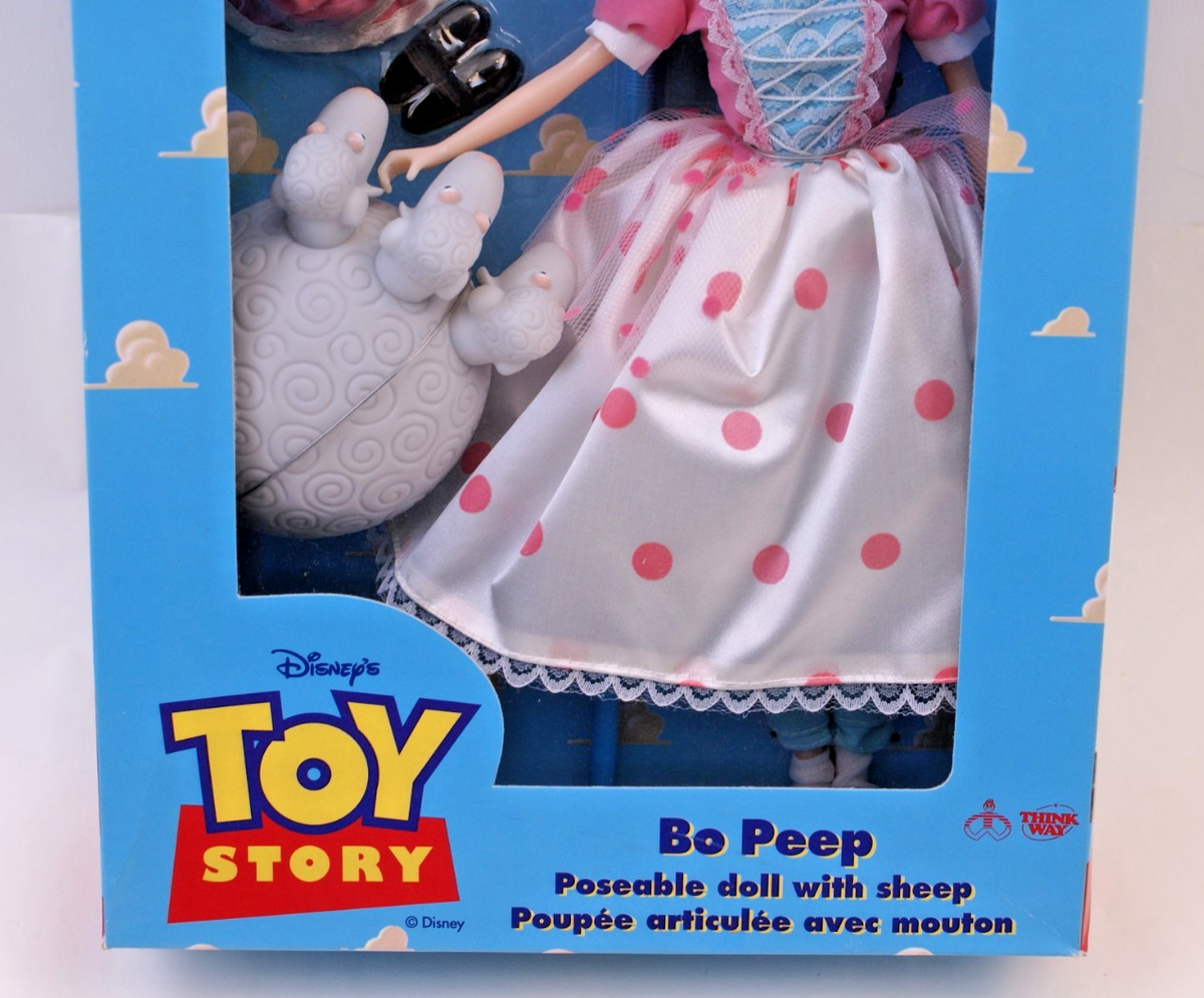 Thinkway Toys Disney Toy Story Poseable Bo PEEP Doll With Sheep