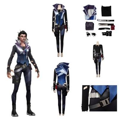 Anime Valorant: Fade Cosplay Costume Halloween Carniva Party Disguise FullSuit