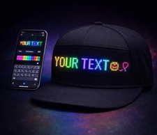 LED Light Up Snapback Hat USB Rechargeable Gl...