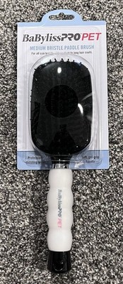 BaByliss PRO PET Medium Bristle Paddle Brush (BPPRMP) - NEW IN PACKAGE
