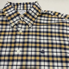 Brooks Brothers Regent 1818 Large Non-Iron Plaid Supima Cotton Button Down Check