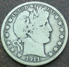US 1911-D Barber Half Dollar  **