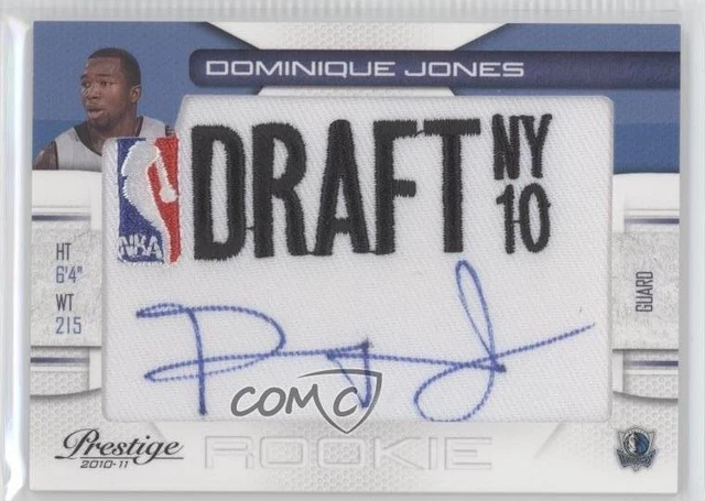 2010 Prestige NBA Class Draft Logo Dominique Jones RPA Rookie Patch Auto RC 2u3