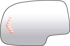 Driver Left Side View Heated Mirror Glass Fits For 2003-2006 Chevy Silverado GMC