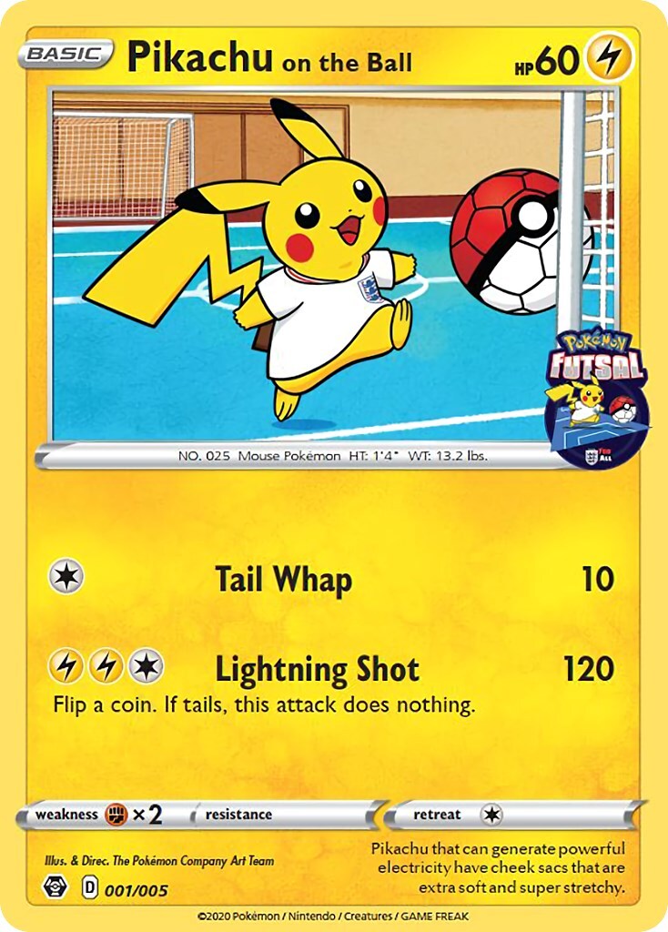 Pikachu on the Ball - (Pokemon Futsal) 001/005 Miscellaneous Pikachu on the Ball - (Pokemon Futsal) 001/005 Miscellaneous