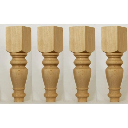 4 LARGE FOOTSTOOL LEGS Ref. E808 30cm 12