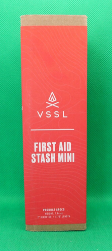 VSSL First Aid Stash Mini with 3 Canisters and 1 Roll Tape - DIY First Aid Kit