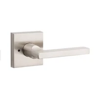 Kwikset Halifax Bed/Bath Square Lever - Polished Chrome 