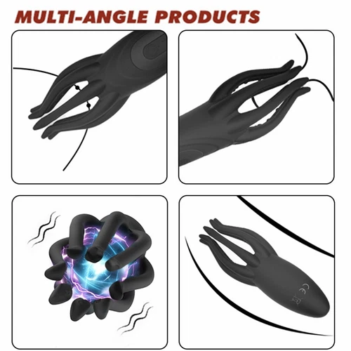 E-Stim Male Masturbator Cup Stroker HandsFree Penis Vibrator Massager Sex Toys - Picture 11 of 24