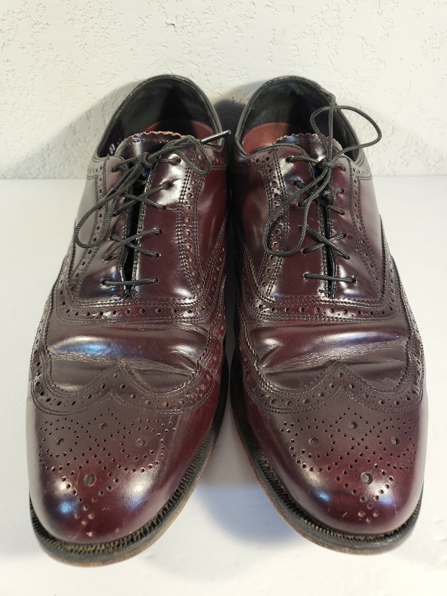 Florsheim Dark Burgundy Wingtip Brogue Derby Men’s Dress shoes Lace Up Size 10D FLORSHEIM Men main image 4
