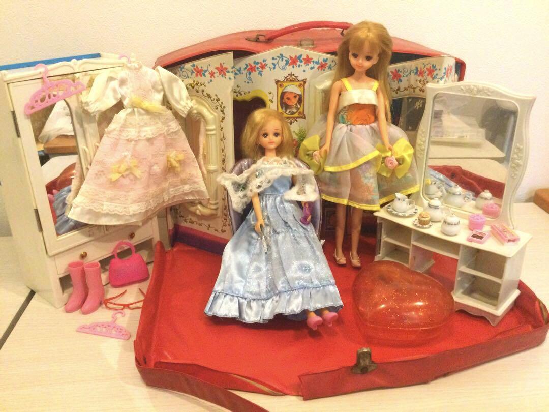 Rare 80s Takara Excelina Jenny Licca-chan Doll House toy Set