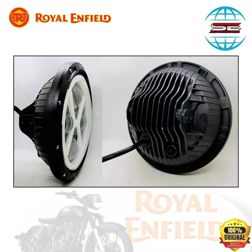 Royal Enfield New LED Scheinwerfer 7" für Hunter 350 Meteor 350 New Classic 350 - Bild 3 von 4