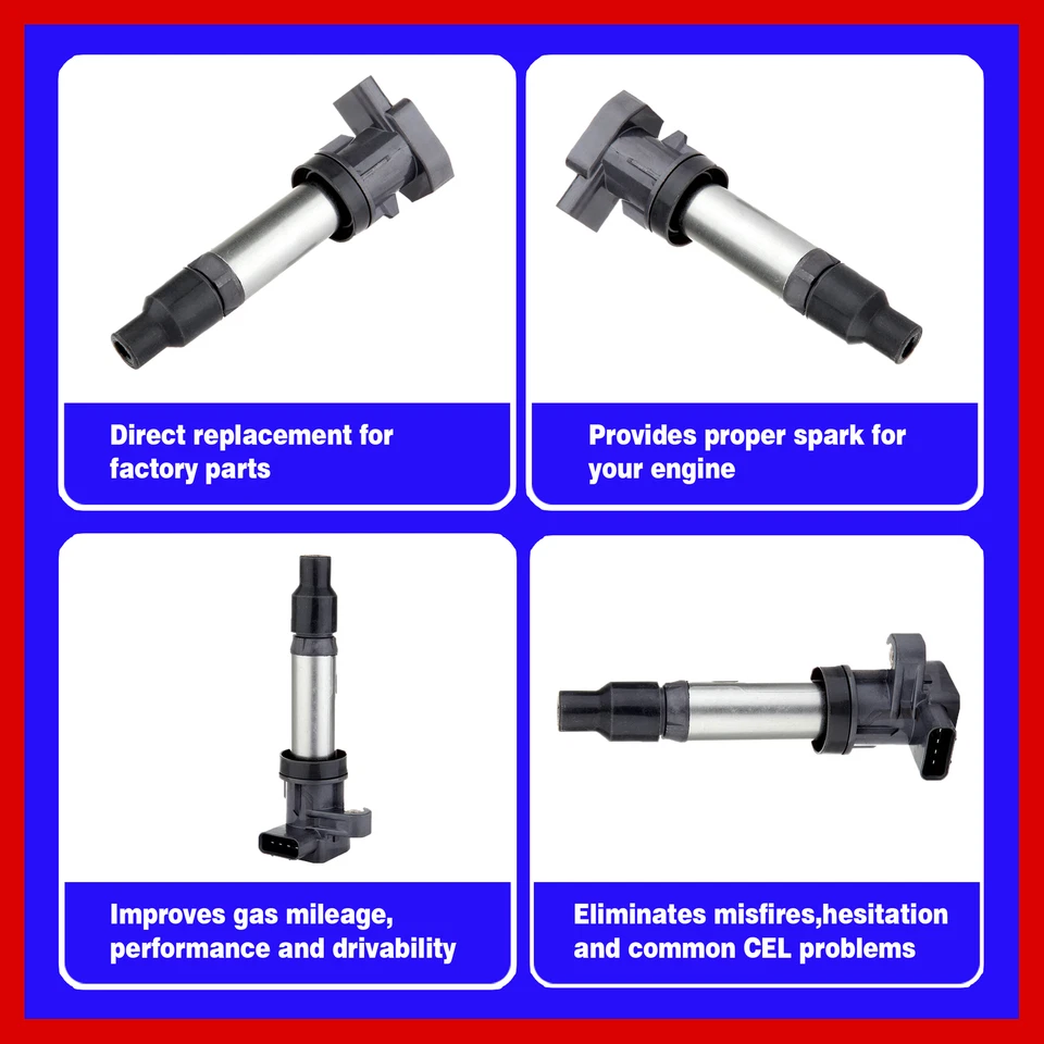 Bobina de encendido 8 piezas UCA564 para Cadillac Deville V8 2004 2005 4,6 L Foto 3 de 4