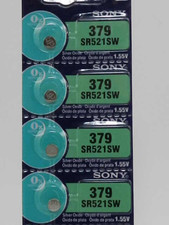 SONY 379 SR521SW   Watch Battery  4Pc.  Exp. 10/2028 