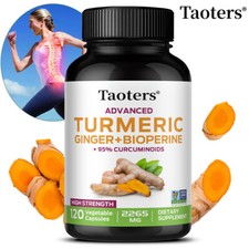 Turmeric Supplement Curcumin 2265mg with Organic Ginger, Turmeric