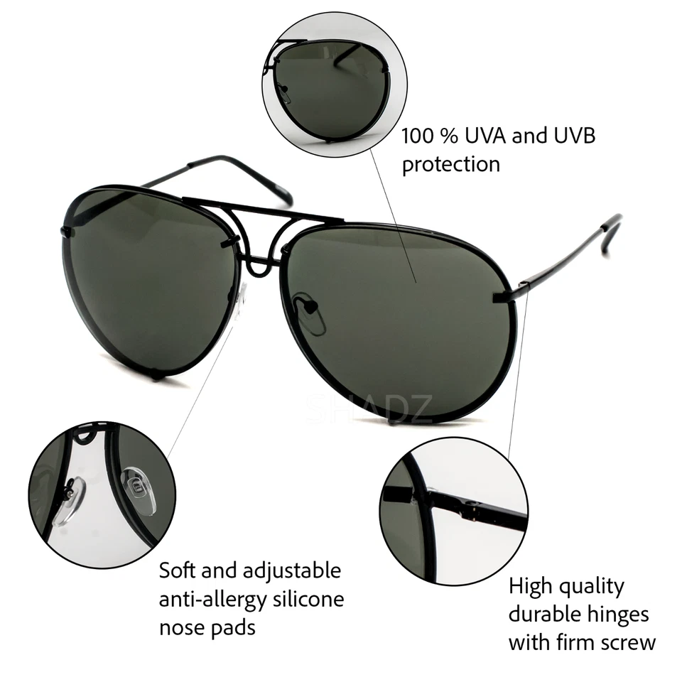 Gafas de sol Super Poshe degradadas giratorias de metal para mujer GAFAS SHADZ PILOTO Foto 4 de 4