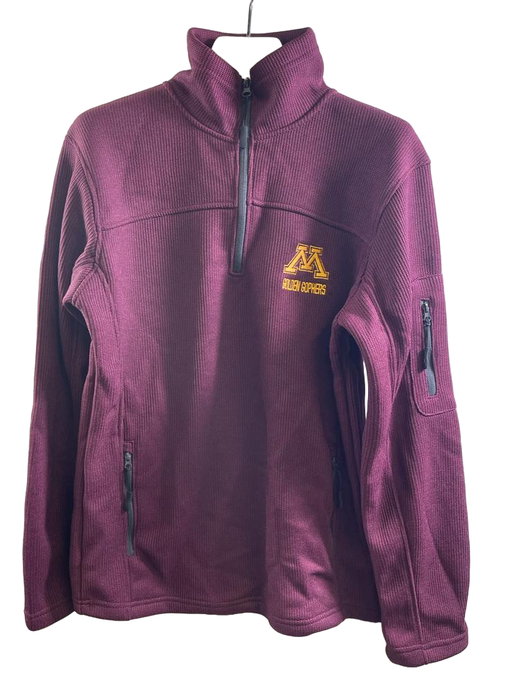 Colosseum Athletics Adult Minnesota Golden Gophers 1/4 Zip Jacket