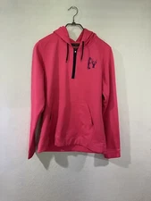 Huntworth Women’s Large Sweatshirt Pink Hooded Outdoors Hunting Feminine O5