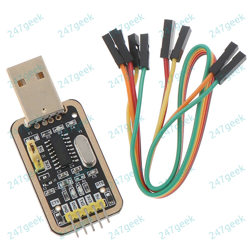🇬🇧 CH340 Gold USB TTL Serial Adapter Router upgrade Arduino CH340G FTDI PL2303 - Image 3 of 4