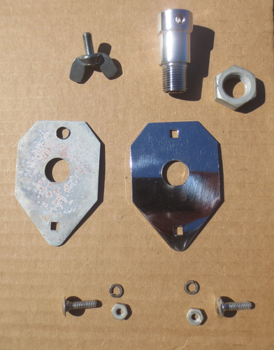 Vintage 1960's CAMCO Disappearing Bass Drum Spur/Leg Mounting Plates -NICE! - Picture 8 of 13