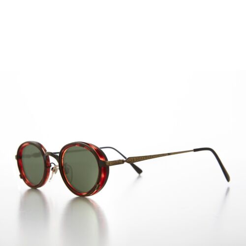 Oval 90s Vintage Sunglass Bronze / Green Lens - Atomic