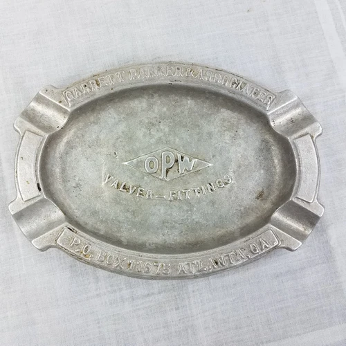 * Early OPW Fluid Handling Systems Cast Aluminum ashtray Promo By Parker Atlanta