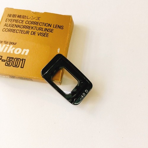 NIKON -4.0 EYEPIECE Correction Lens for F-501・FG・EM Diopter in box made in Japan - 第 4/10 張圖片