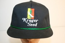 Vintage KRUGER SEED Foam Lined Adjustable Snapback Trucker Hat Cap K Products