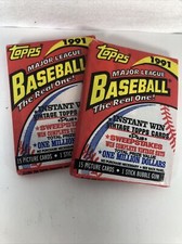 (2) Packs Topps 1991 Baseball Card-New Old Stock 15 Cards Per Pack