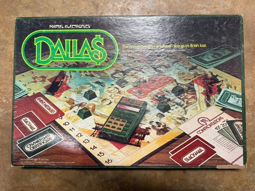 VTG DALLAS board game TV show JR Ewing electronic Mattel 1981 Complete