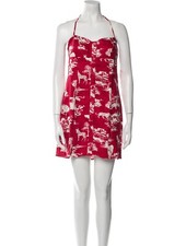 NWT. Reformation Halterneck mini dress in Nairobi print Sz 6